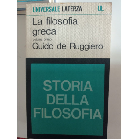 La filosofia greca (2 Volumi)