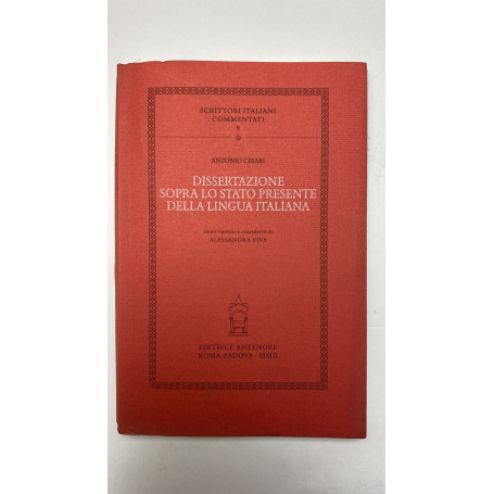 Dissertazione sopra lo stato presente della lingua italiana