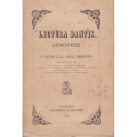 Lectura Dantis genovese. I Canti I - XI dell'Inferno.