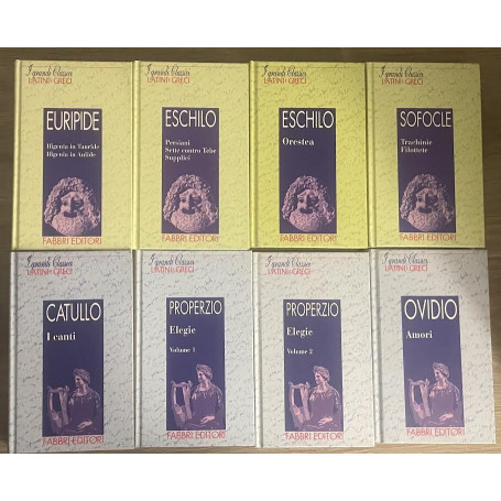 Lotto di 8 libri della Collana I Grandi Classici Latini e Greci. Vedi descrizione