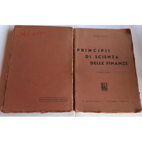 Principii di scienza delle finanze. Volume primo
