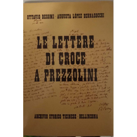 Le lettere di Croce a Prezzolini.