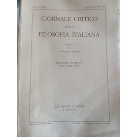 Giornale critico della filosofia italiana
