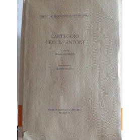 Carteggio Croce - Antoni