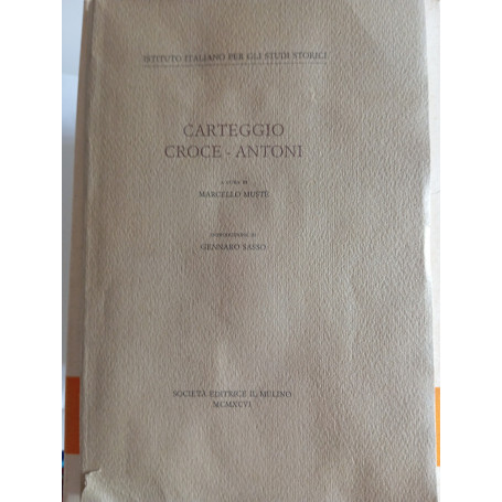 Carteggio Croce - Antoni