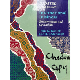 International business Environments and operations