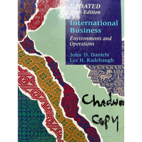 International business Environments and operations