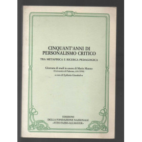 cinquant'anni di personalismo critico