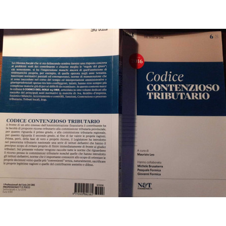 I codici del Sole 24 ore. Codice contenzioso tributario