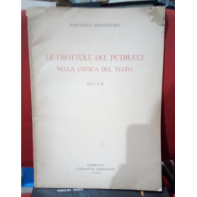 Le frottole del Petrucci nella critica del testo (libri I II III) Estratto.