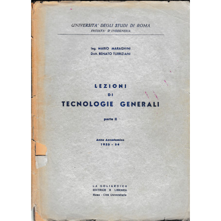 Lezioni di tecnologie generali parte II^