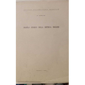 Profilo storico della metrica inglese : con un glossario tecnico.