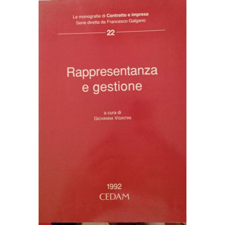 Rappresentanza e gestione.