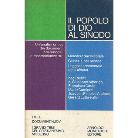Il popolo di Dio al sinodo