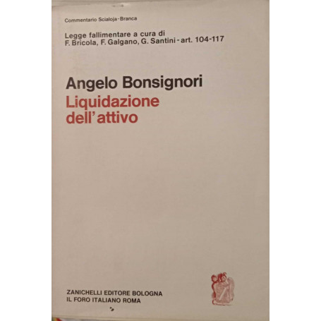 Liquidazione dell'attivo artt. 104-117.