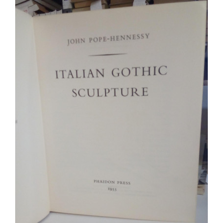 Italian Gothic Sculpture.