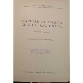 Manuale di terapia clinica ragionata.