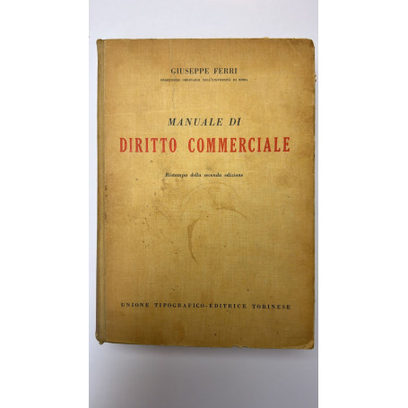 Manuale di diritto commerciale