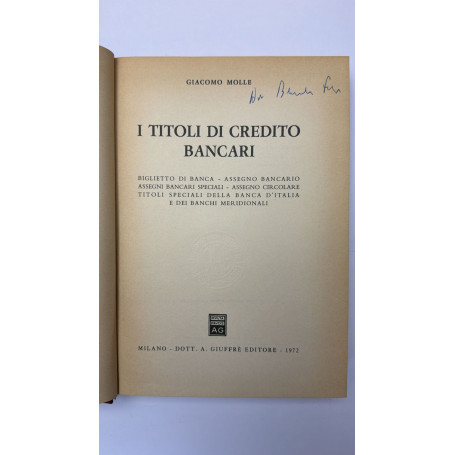 I titoli di credito bancari