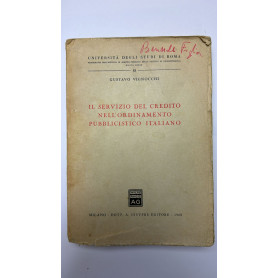 Il servizio del credito nell'ordinamento pubblicistico italiano