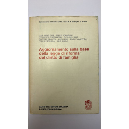 Aggiornamento sulla base della legge di riforma del diritto di famiglia