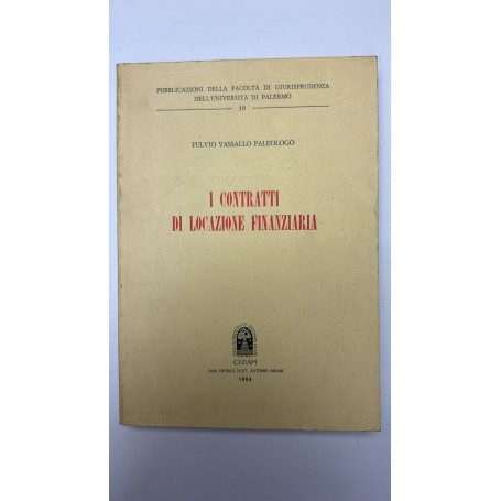 I contratti di locazione finanziaria