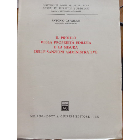 Il profilo della proprietà edilizia e la misura delle sanzioni amministrative