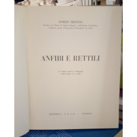 Anfibi e rettili.