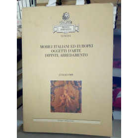 Mobili italiani ed europei oggetti d'arte dipinti arredamento. Asta in Venezia Palazzo Giovannelli Luglio 1989. Cannaregio 2292