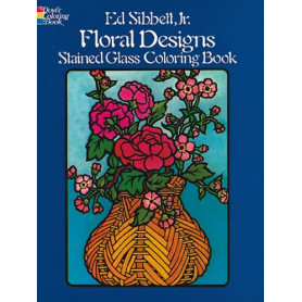 Floral Designs Stained Glass Coloring Book