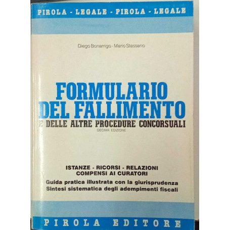 Formulario del fallimento e delle altre procedure concirsuali