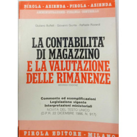 La contabilità di magazzino e la valutazione delle rimanenze