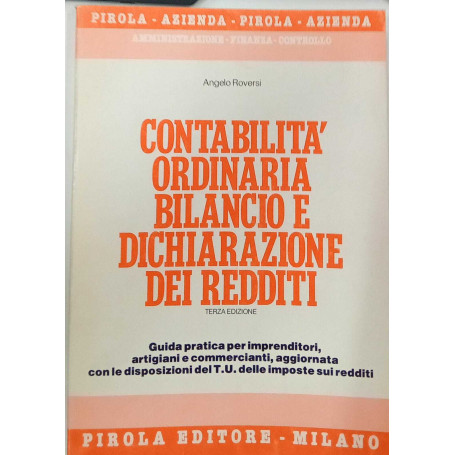 Contabilità ordinaria bilancio e dichiarazione dei redditi