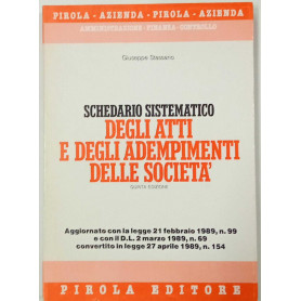 Schedario sistematico degli atti e degli adempimenti delle società