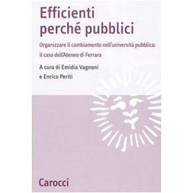 Efficienti perché pubblici. Organizzare il cambiamento nell'università pubblica: il caso dell'Ateneo di Ferrara