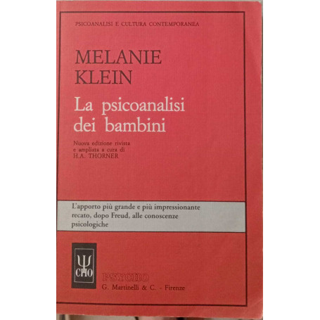 La psicoanalisi dei bambini.