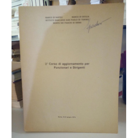 2° Corso di aggiornamento per Funzionari e Dirigenti.