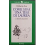 Come si fa una tesi di laurea