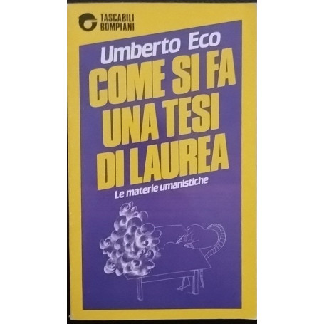 Come si fa una tesi di laurea