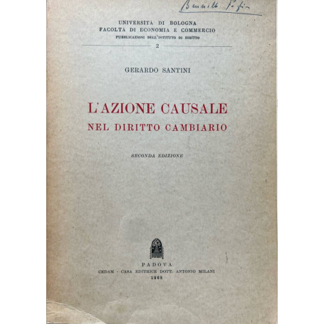 L'azione causale nel diritto cambiario