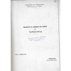 Progetto di massima del porto di Tarquinia