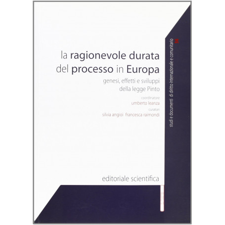 La ragionevole durata del processo in Europa. Genesi effetti e sviluppi della legge Pinto.