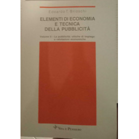 Elementi di economia e tecnica della pubblicità. Volume II