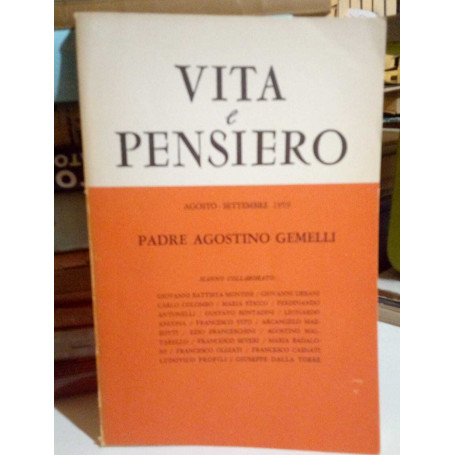 Vita e pensiero. Agosto - Settembre 1959.