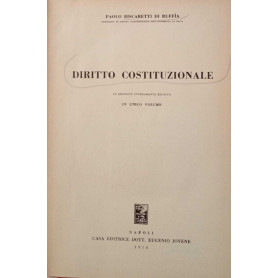 Diritto costituzionale.