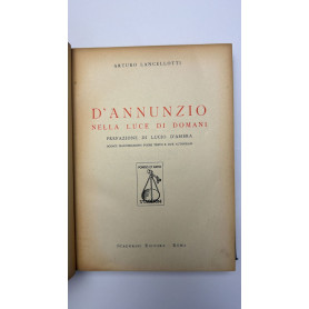 D'Annunzio nella luce di domani