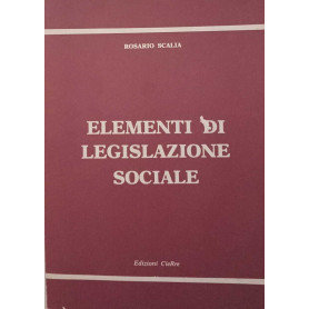 Elementi di legislazione sociale.