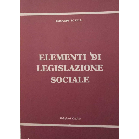 Elementi di legislazione sociale.