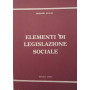 Elementi di legislazione sociale.
