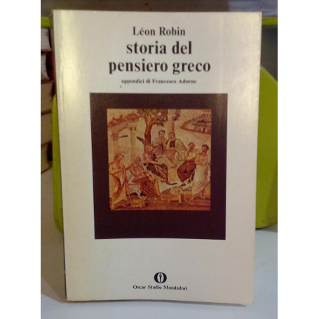 Storia del pensiero greco.